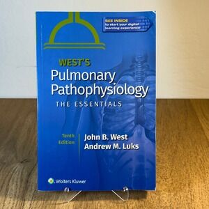 Wolters Kluwer Wests Pulmonary Pathophysiology Textbook 10th Ed Blue Excellent